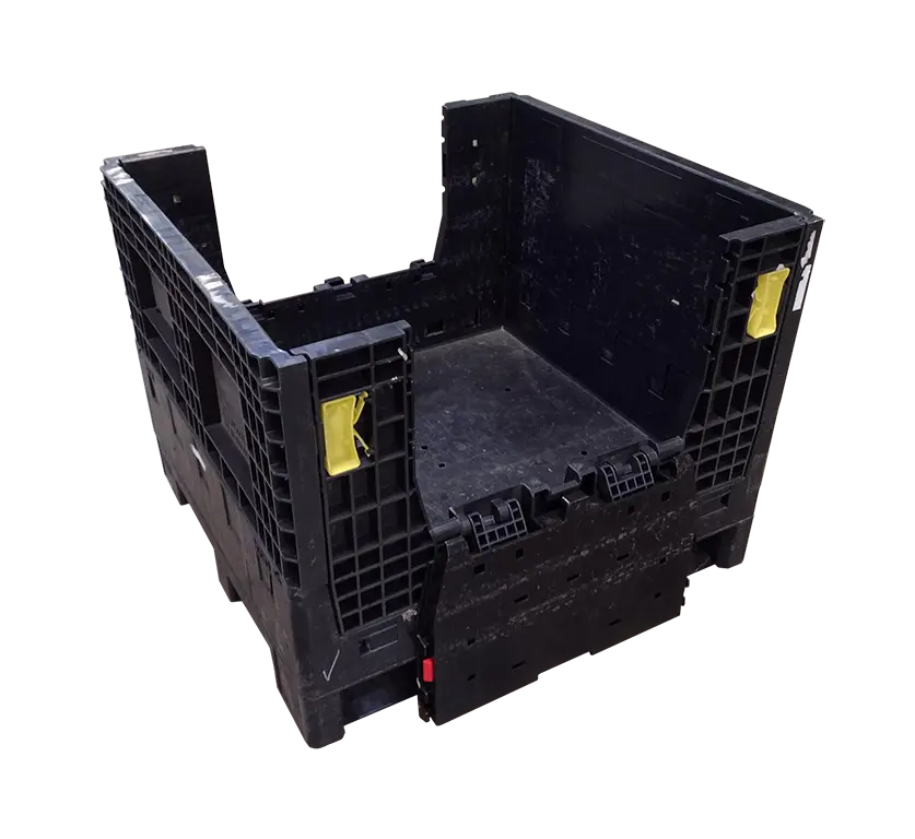 30x32x25 Used Medium-Duty Collapsible Bulk Container (2 Doors)