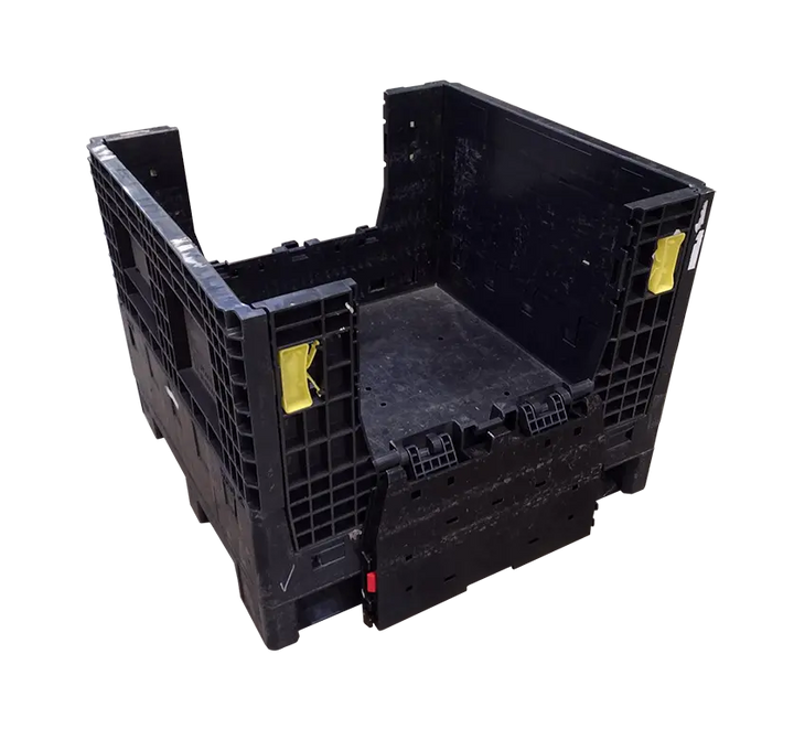 30x32x25 Used Medium-Duty Collapsible Bulk Container (2 Doors)