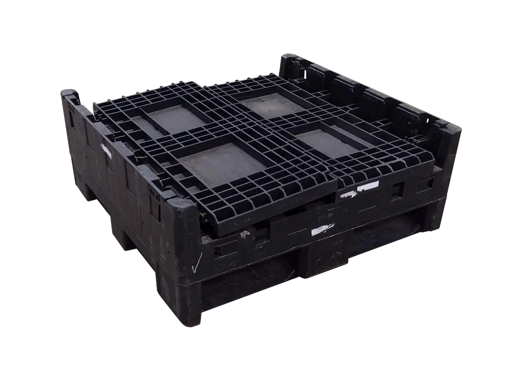 30x32x25 Used Medium-Duty Collapsible Bulk Container (2 Doors)