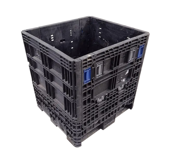 30x32x34 Used Medium-Duty Collapsible Bulk Container (2 Doors)