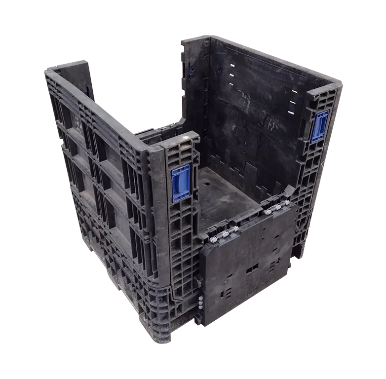 30x32x34 Used Medium-Duty Collapsible Bulk Container (2 Doors)