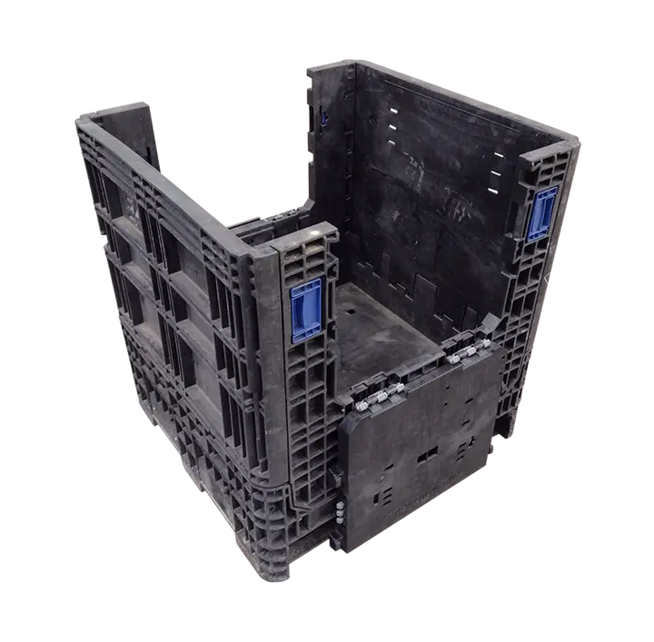 30x32x34 Used Medium-Duty Collapsible Bulk Container (2 Doors)