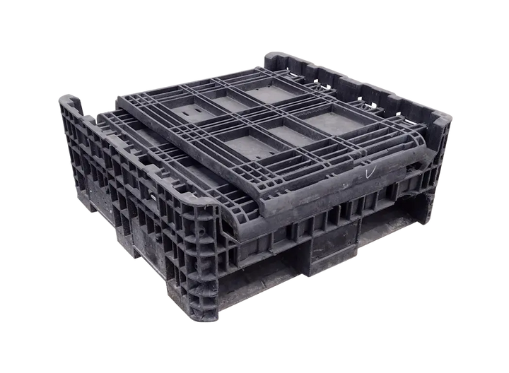 30x32x34 Used Medium-Duty Collapsible Bulk Container (2 Doors)