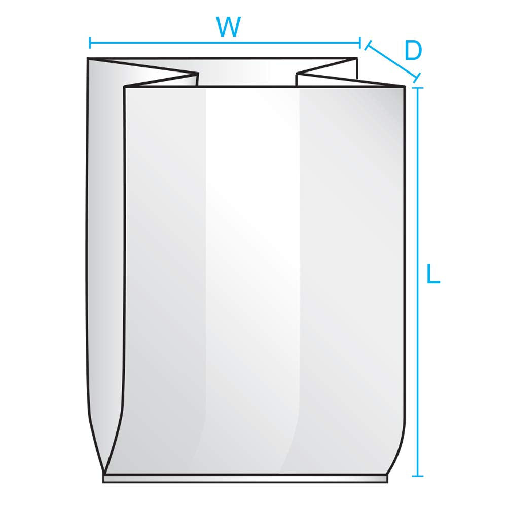 51" x 49" x 73" x 2 mil Clear Eco-Manufactured Plastic Bin and Gaylord Liners (Roll of 55)