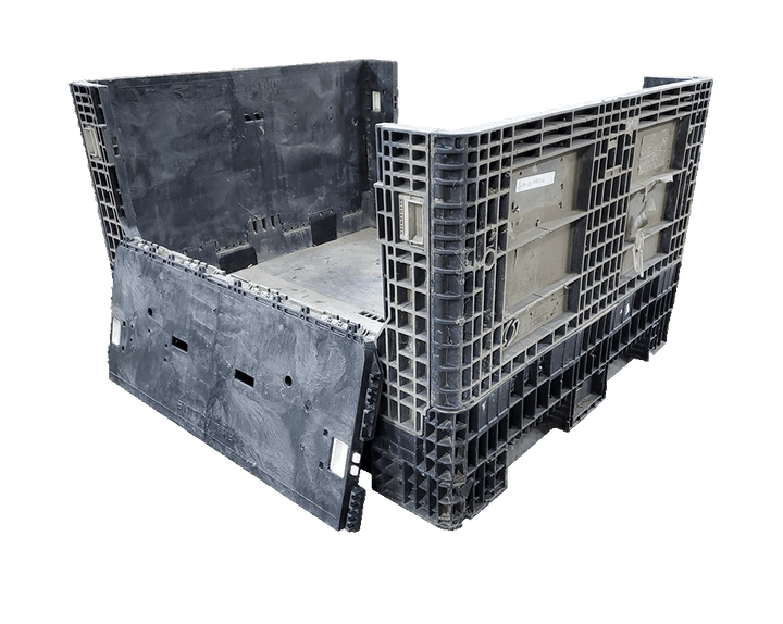 57 x 48 x 34 Used Extended Length Collapsible Bulk Container
