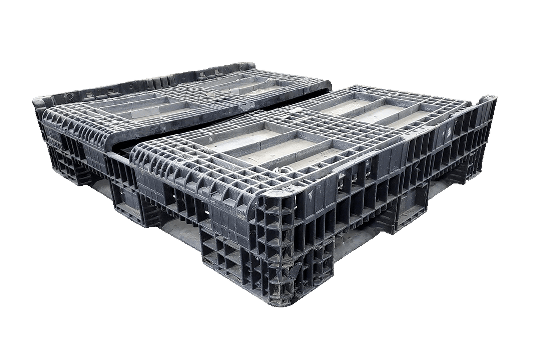 57 x 48 x 34 Used Extended Length Collapsible Bulk Container