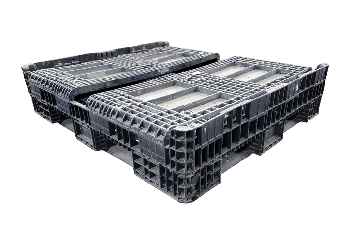 57 x 48 x 34 Used Extended Length Collapsible Bulk Container