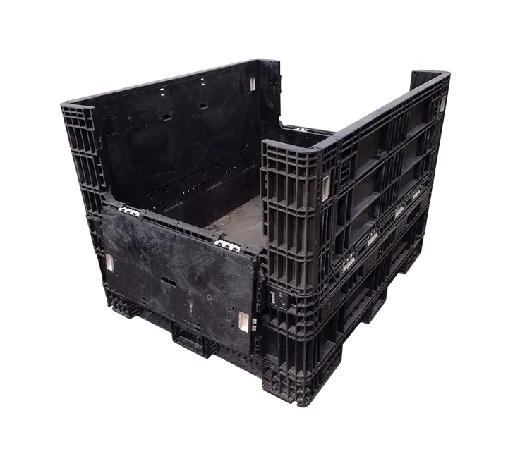 57 x 48 x 42 Used Extended Length Collapsible Bulk Container
