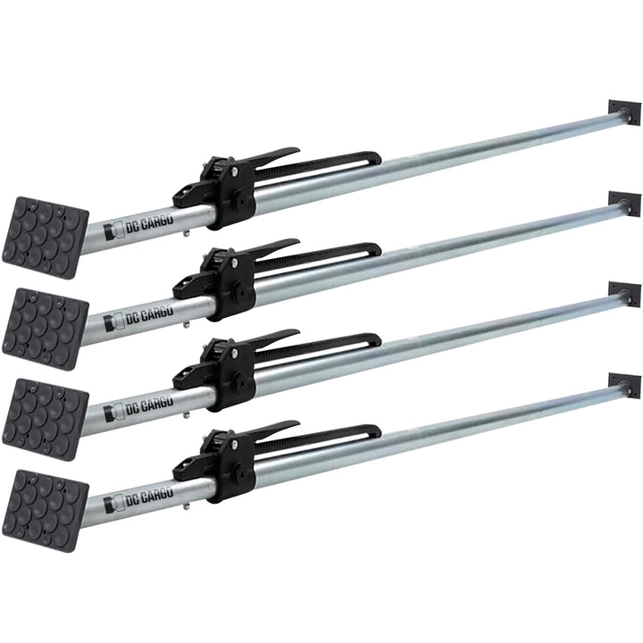 Heavy-Duty Adjustable Load Lock Bars for Trailers - Pack of 4