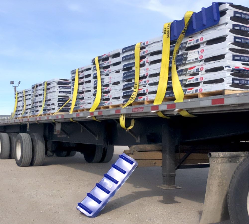 10 Pack Blue Flatbed Edge Protectors - 8" x 8" x 36"