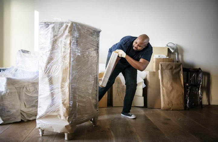18" Stretch Film/Wrap 1500 feet 7 Layers 80 Gauge Industrial Strength up to 800% Stretch 20 Microns, Box of 4