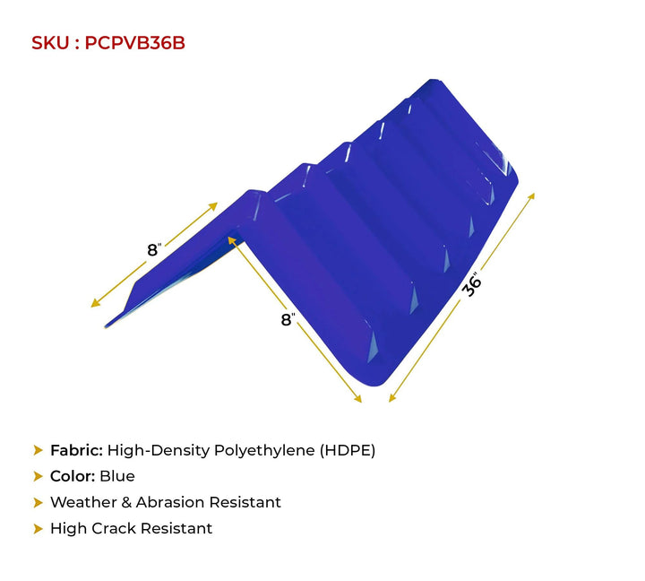 10 Pack Blue Flatbed Edge Protectors - 8" x 8" x 36"