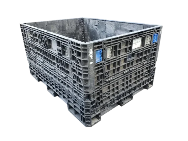 65 x 48 x 34 Used Extended Length Collapsible Bulk Container