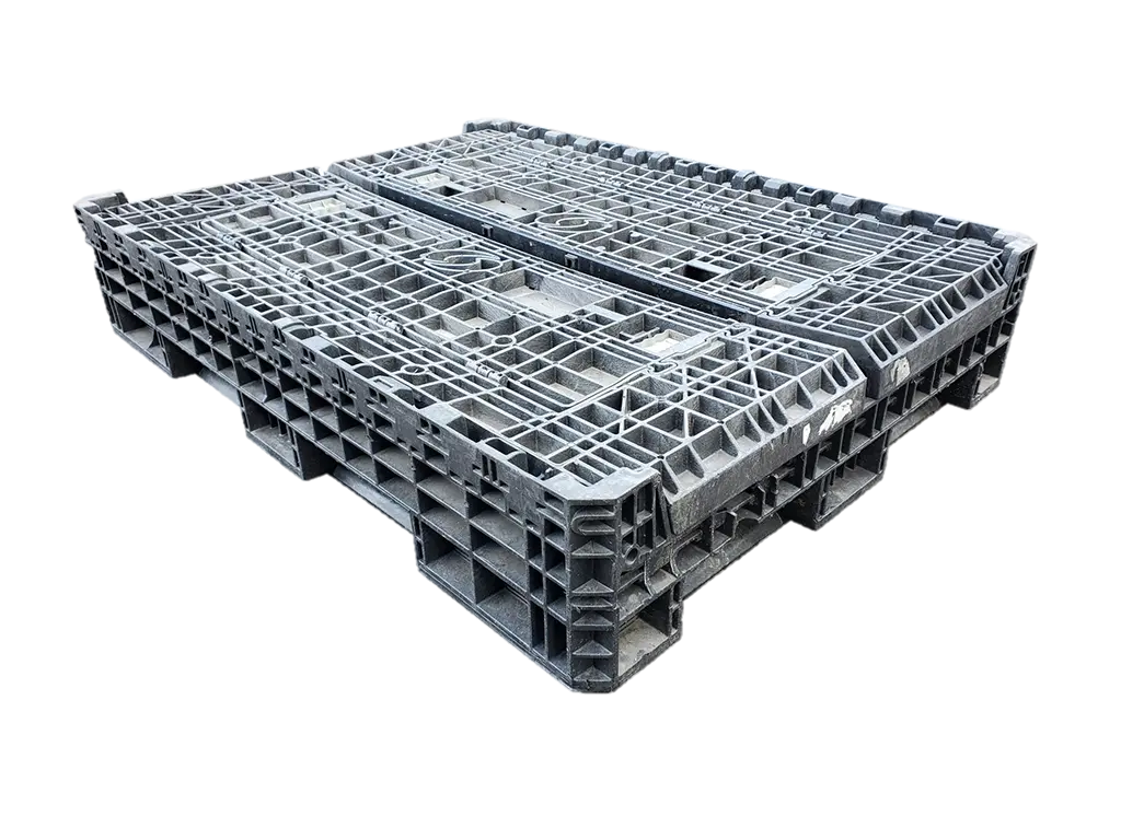 65 x 48 x 34 Used Extended Length Collapsible Bulk Container