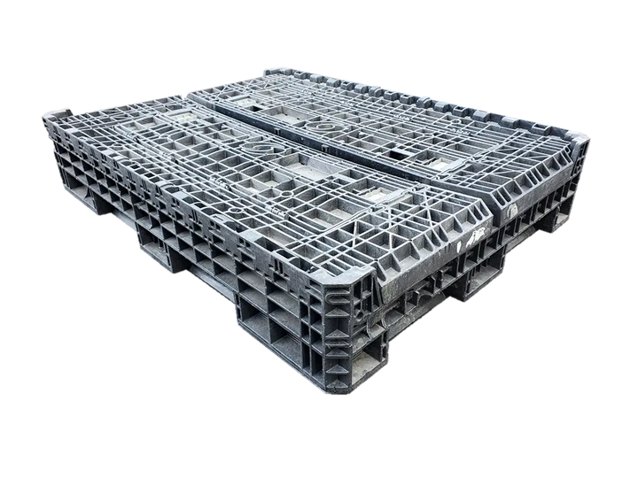 65 x 48 x 34 Used Extended Length Collapsible Bulk Container