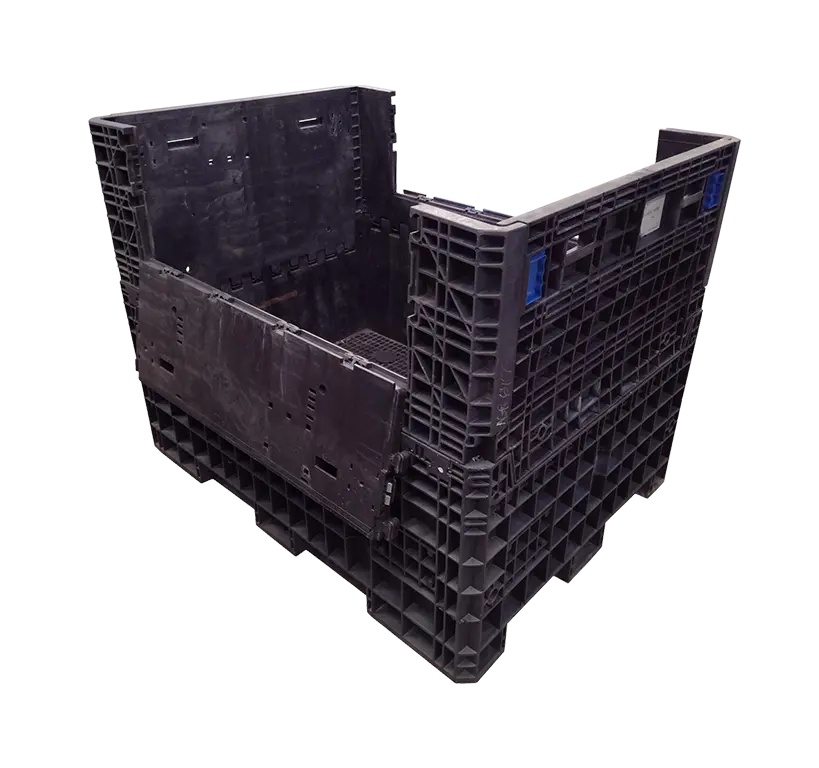 65 x 48 x 50 Used Extended Length Collapsible Bulk Container