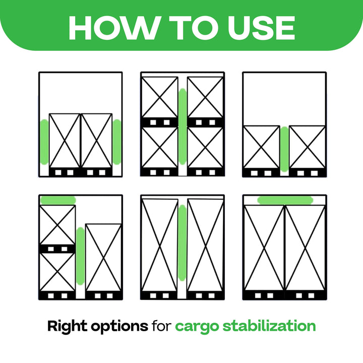36" x 84" Dunnage Airbags, Woven Polypropylene, Level 1 (Pack of 1)