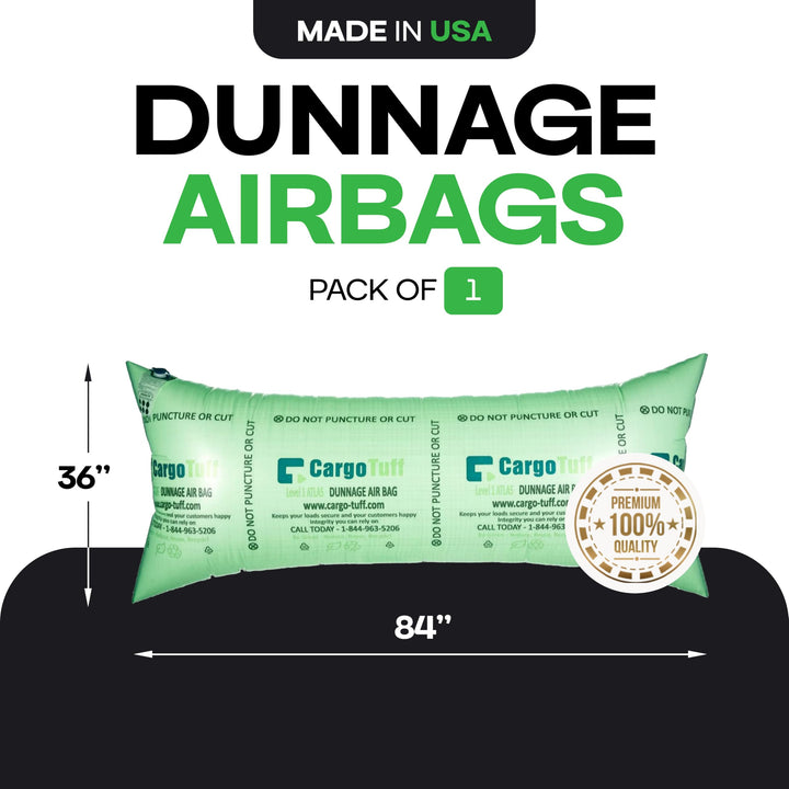 36" x 84" Dunnage Airbags, Woven Polypropylene, Level 1 (Pack of 1)