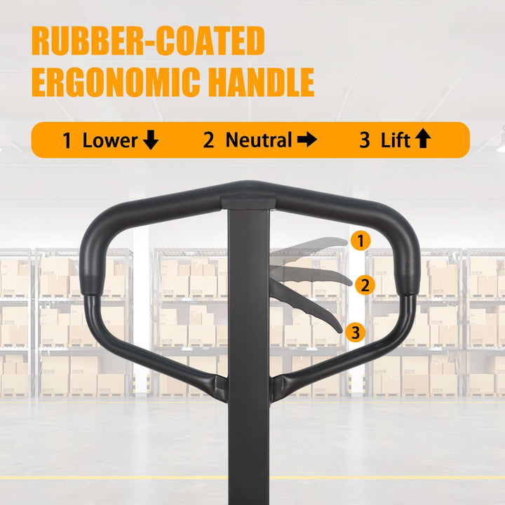APOLLOLIFT Pallet Jack Truck, 5500lbs Capacity 21" W x 48" L Forks Manual Standard Duty Pallet Truck for Warehouse-Nylon Wheels