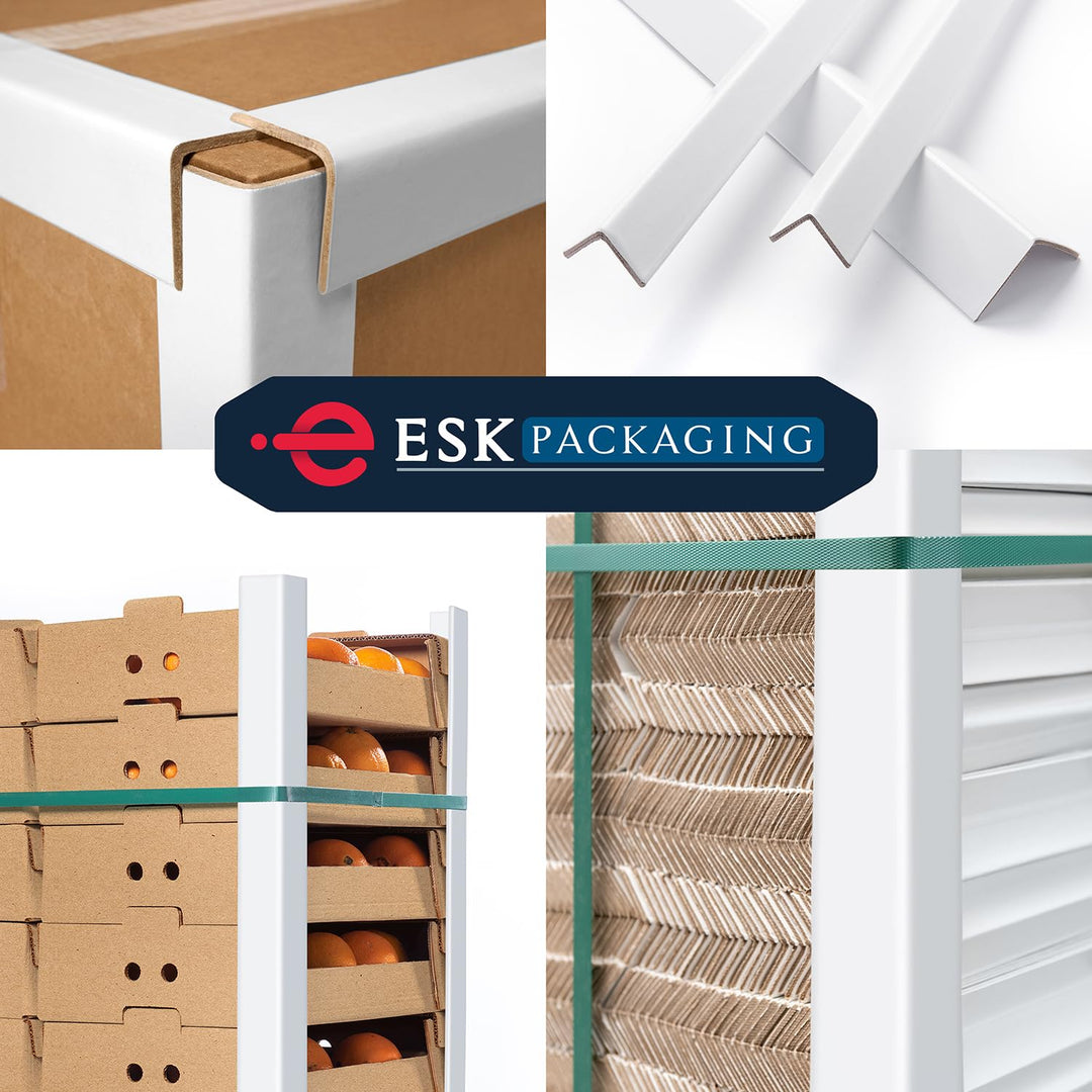 Packaging Cardboard Edge Protectors for Shipping - 2"W x 2"D x 48"L,White, 50/Pack