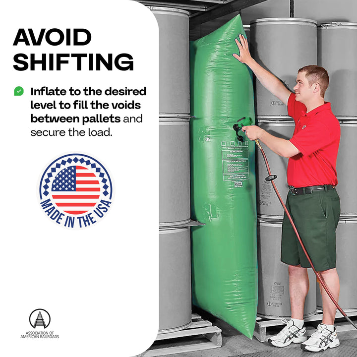 36" x 84" Dunnage Airbags, Woven Polypropylene, Level 1 (Pack of 1)