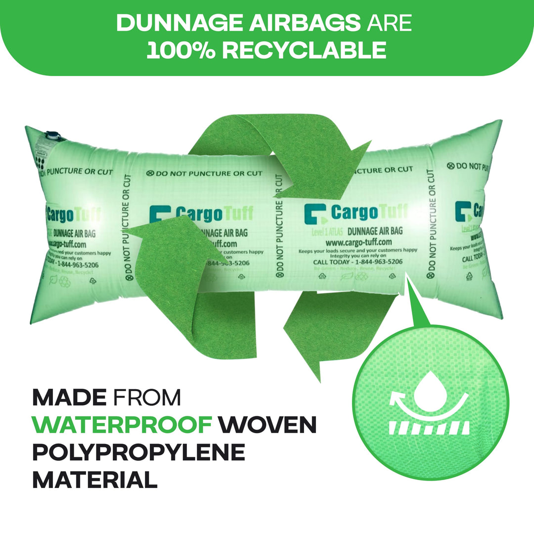36" x 84" Dunnage Airbags, Woven Polypropylene, Level 1 (Pack of 1)