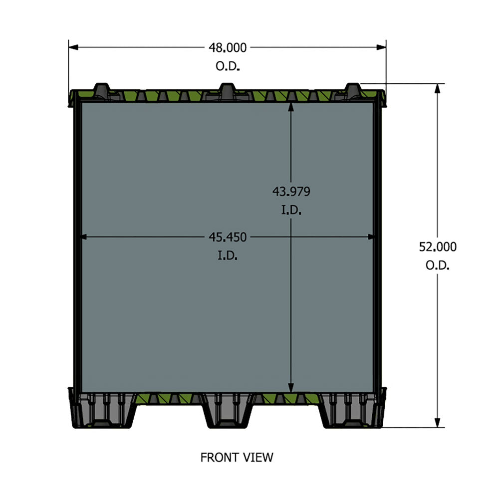 Unit Pack Box Uni-Pak 40x48x45 Collapsible Sleeve Pack Container – Pallets & Bins
