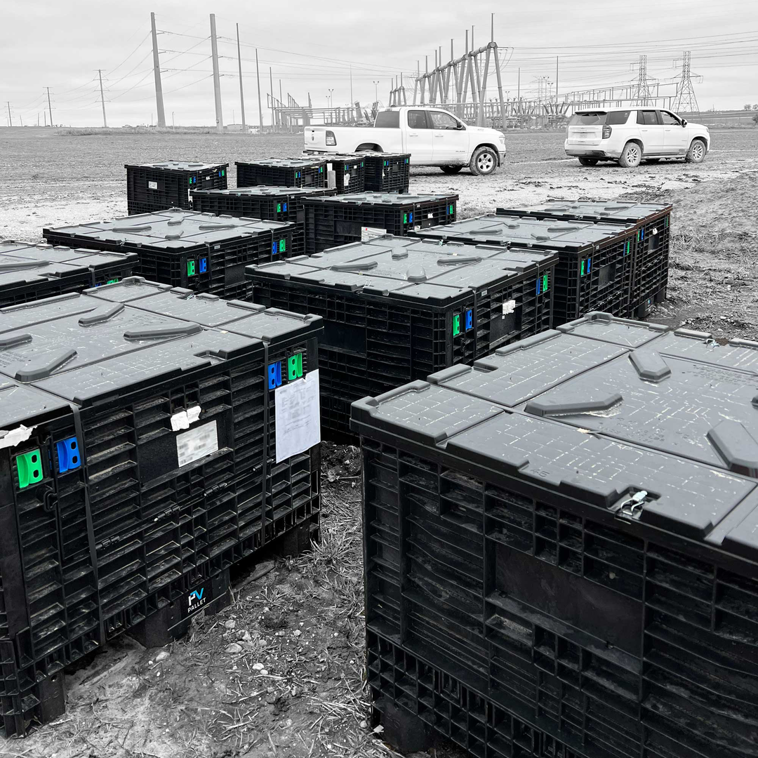 45x48x34 Standard Duty Collapsible Bulk Container (2 Doors)