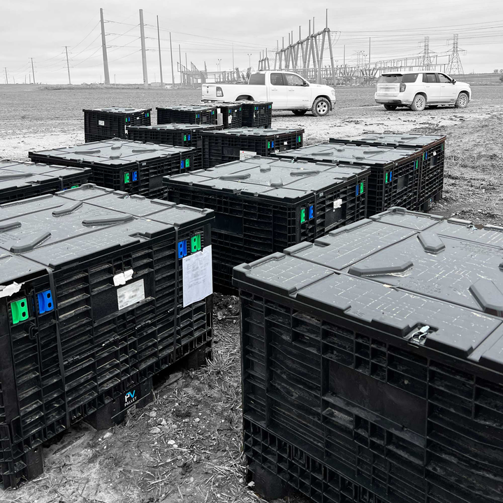 45x48x34 Standard Duty Collapsible Bulk Container (2 Doors)