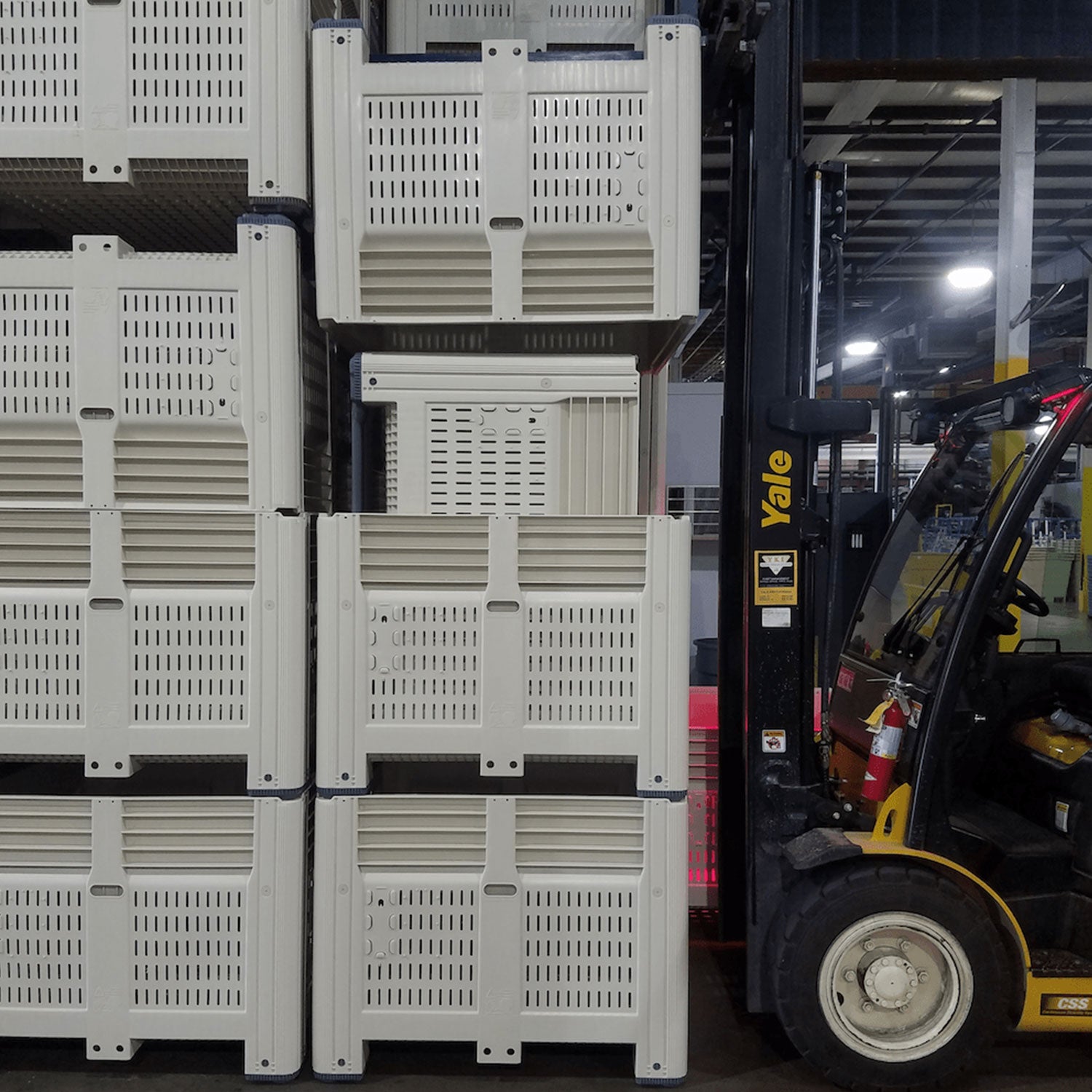 48x45x34 Vented Harvest Bulk Bin | MacroBin 34-FV for Agriculture