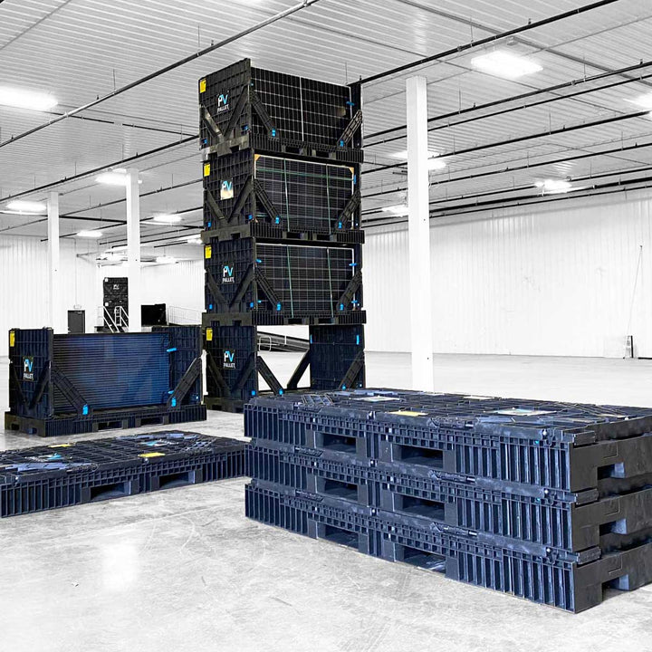 48x90 Industrial Plastic Pallet with Adjustable Sidewalls