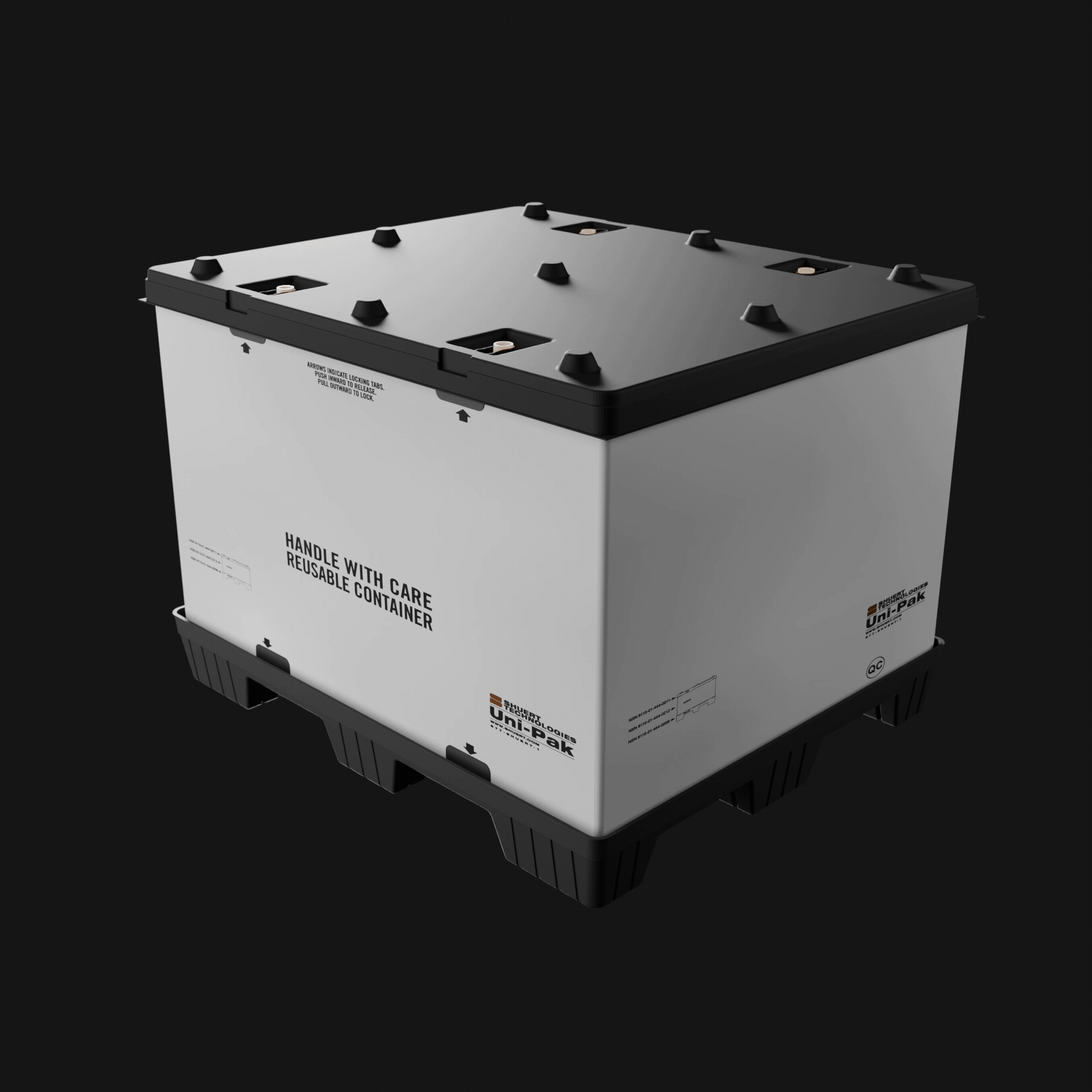 Unit Pack Box Uni-Pak 40x48x45 Collapsible Sleeve Pack Container – Pallets & Bins